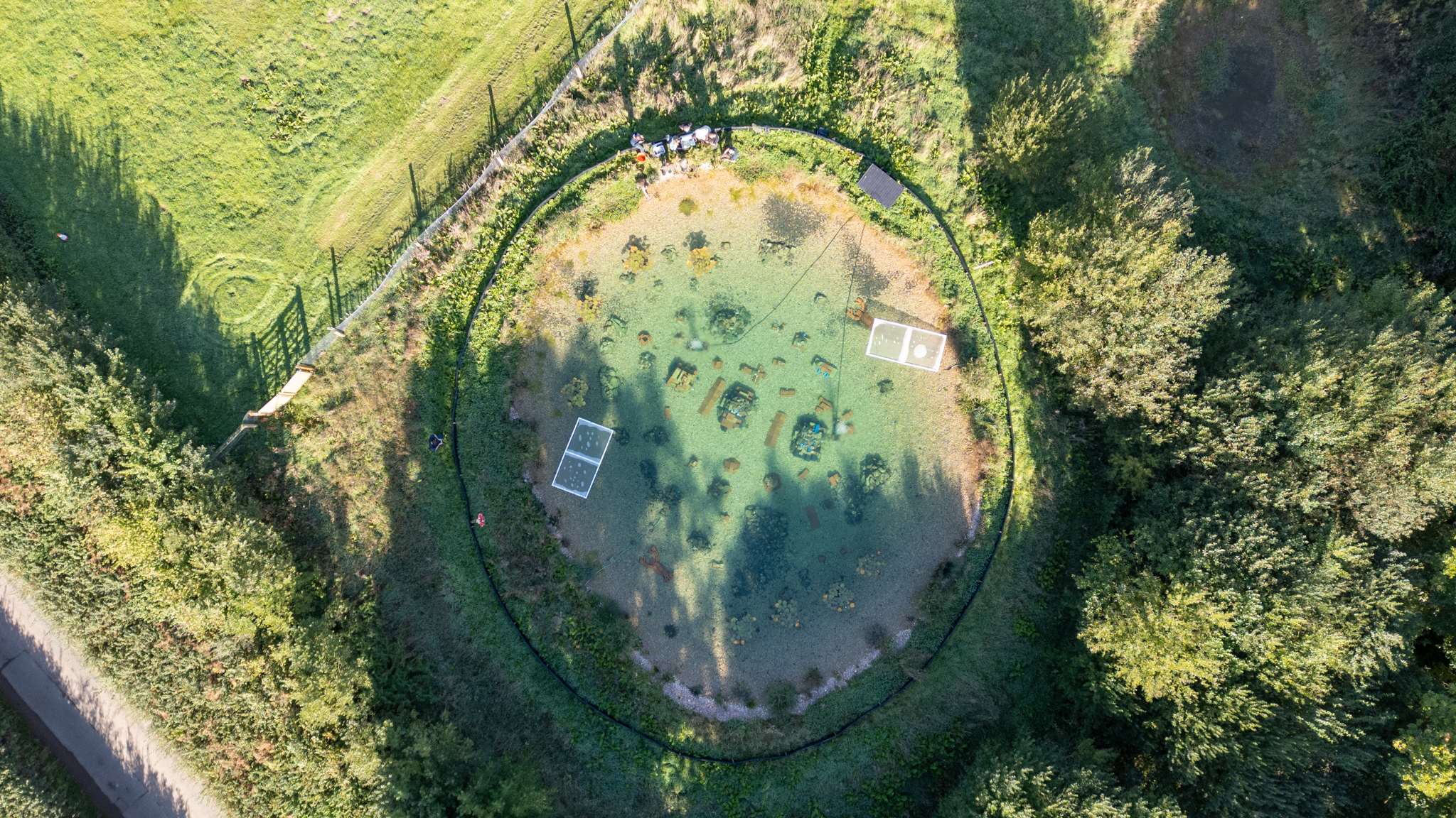 Crayfish Ark Site Drone Credit Harding Lee Media Wildwood Trust